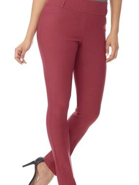 Women's Slim Stretch Ponte Pants - Burgundy